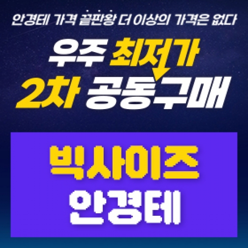 2차공동구매 ◎빅사이즈 안경테◎