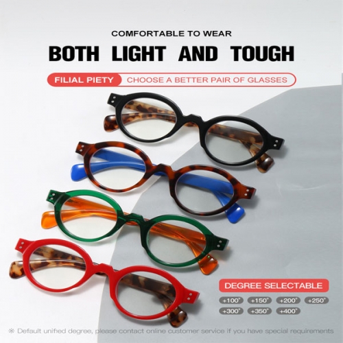 복고풍 컬러 원형 돋보기